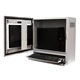 Armoire Informatique Industrielle PENC-400 – ouverte avec écran, PC et clavier installés